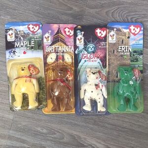 ⭐4 NIB Vintage Ty Beanie Babies